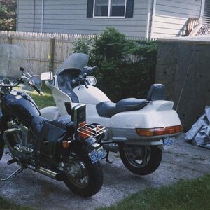 Honda Pacific Coast and 800cc Suzuki Intruder