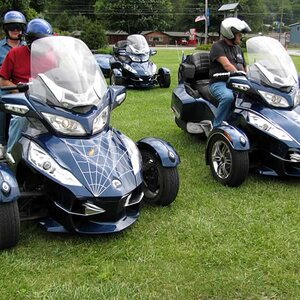 Early arrivals at festival grounds