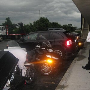 Saying good-bye to Ann and Joe in Brownsburg, IN. Check out the sky!