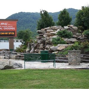 Enterance to the Festival Grounds in Maggie Valley.