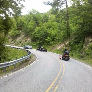Following Lamont & Deb in the Twisties