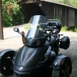 06 15 2011 Spyder at Red Oak Covered Bridge in GA