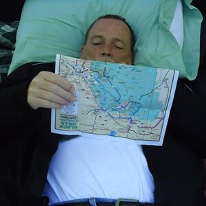 C studying the route we were going to take one day!