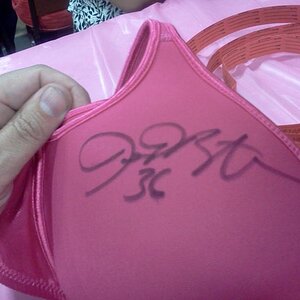 LeRoy Butler's autograph my bra