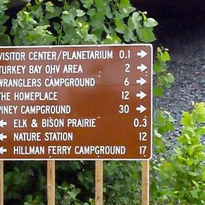 About to head done The Trace in the Land Between the Lakes.