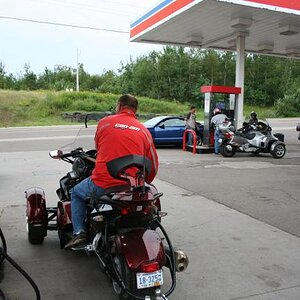 Gas stop...we took over the station!