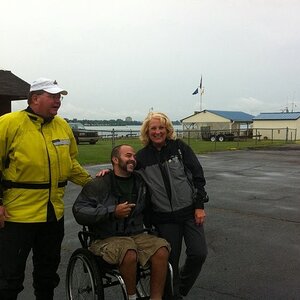 Joe, Seth & Me at Soo Locks in Sault Ste. Marie, MI