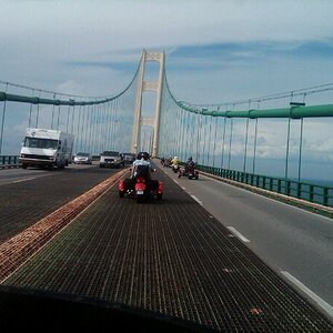 Spyders on the Mackinac Bridge