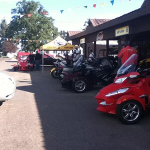 Suiting up and getting ready to ride!