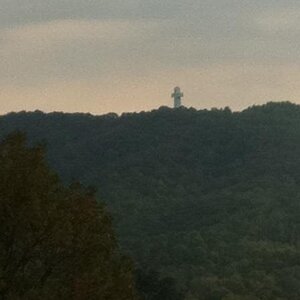 Bald Knob Cross from a distance.