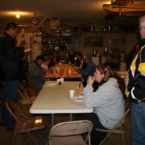 Pot-Luck supper back at Caswell's.