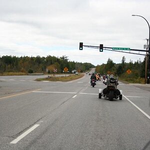 Heading west on Hwy 210, near Black Bear Casino.