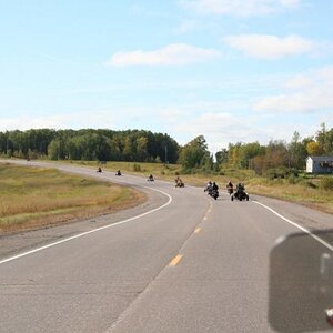 Open road of Hwy 210.