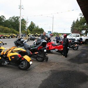 Getting ready to ride.