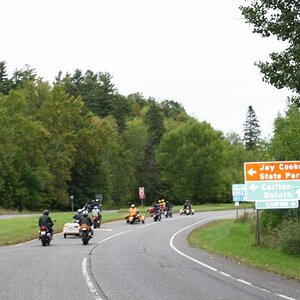 Here's our turn for the best little twisty road in this part of Minnesota!