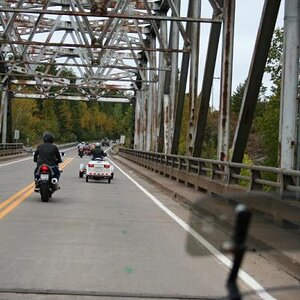 Crossing the St. Louis River Bridge.