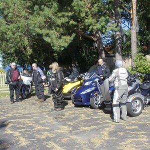 About half of the bikes at Legs Inn
