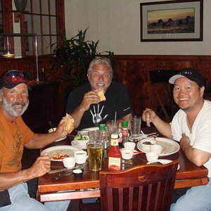 Dave, Steve, Regge Port Orange Steakhouse. Biketoberfest 2011