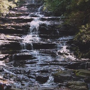 Minniehaha Waterfalls in north Georgia near Lake Rabun