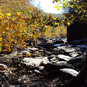Rapids along Tellico River on Cherohala Skyway in TN