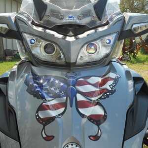 Blue led in headlight