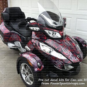 Front qtr shot tag- Notice we even created a piece for the side of the bike on the inside of the wheel under the light.