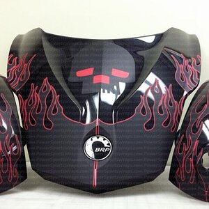 Just imagine your Spyder RT with these flames on it...  People will think you spent thousands on a custom paint job.  Repairable, removable, durable..