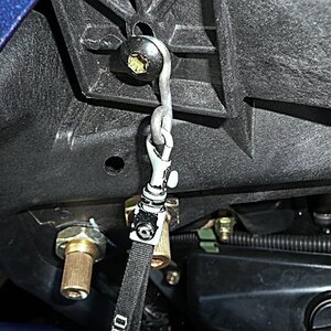 Tether home-made hook and quick release