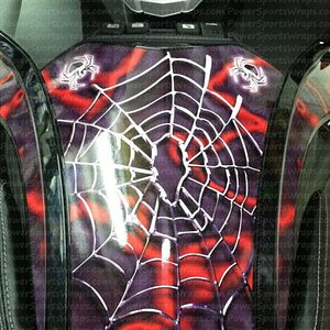 Take a look at the detail in this glove box wrap with the 3D Chrome web and spyder.  Make your spyder stand out order a Spyder Dash Skinz today.. Emai