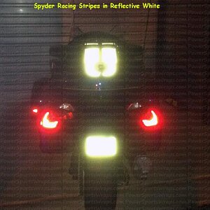 Light up & be safe with Reflective stripes. Contact us with your graphic concept. Email: Pete@powersportswraps.com