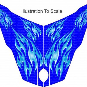 Orbit Flame - This is an Illustration so you get an idea of how much surface the kit will cover once applied.