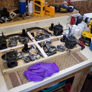 The operating table.