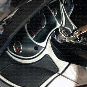 Silver carbon fiber RT dash