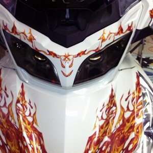 Great shot of the tinted headlights.