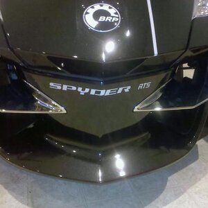 Spyder text on the  front nose is a cool touch..