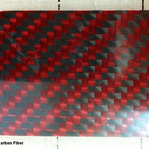 Black   Red Carbon Fiber