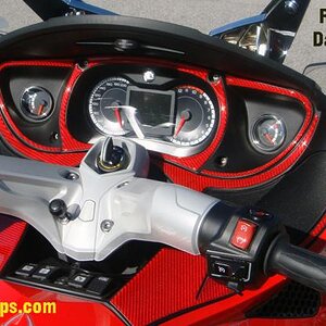 Red Carbon Fiber Dash kit   RT Spyder- A super combo for the Red colored RT.