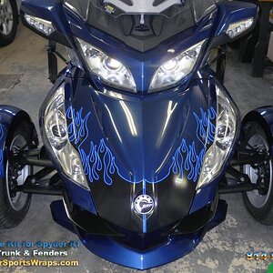 Best Flame RT  Blue piping 2- Our Best flame kit is sold as a do it yourself application and you can see what a great job spyderlovers member Dick R d
