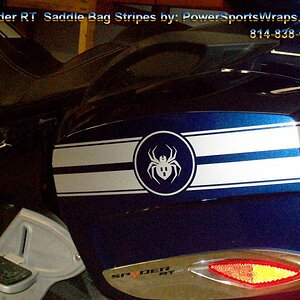 RT- GT saddle bag stripe- Take your RT GT racing stripe to the next level by adding our new saddle bag side stripe. Circle image can be edited and the