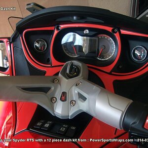 Solid Red RT Dash kit: Available in many colors and styles for the RT and RS models..