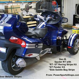 Classy, professional & unique add our racing stripes to your RT for that Classic look.