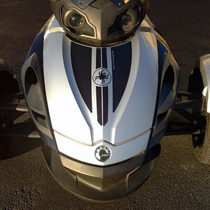 RS Spyder Shield Robert C- Special thanks to Robert Clay for sending us the RS spyder shield photo installed..