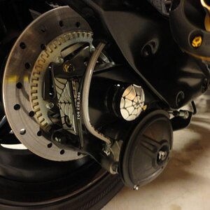 Black Anodized Axle Cover