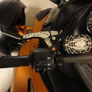 Black Anodized Billet Clutch lever & reservoir