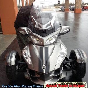 3M Carbon Fiber- RT GT Racing stripes from member Idaspud. Great color combo and really classy looking.