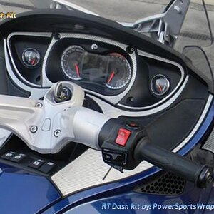 Silver Carbon Fiber RT Dash- Wow what a look for the Orbital Blue Spyder RT.