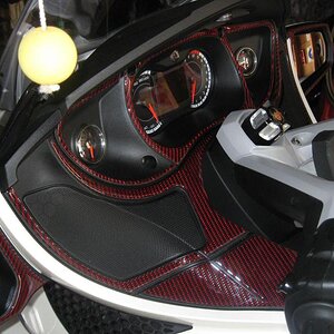 Red BK Carbon Fiber 12 Piece RT dash kit. Special thanks to Spike Williams