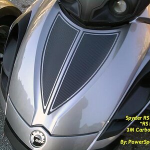 Make your Spyder stand out with one of our easy to apply trunk insert kits. To order please call or email pete@powersportswraps.com 814-838-6377
