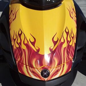 RS Best Flame  Fire Yellow Effects: Great front view.