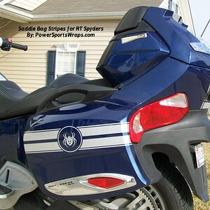 RT GT Saddle bag stripe adds style and class to any color RT.  You have the option to edit the design as well... no limits here at PSW.